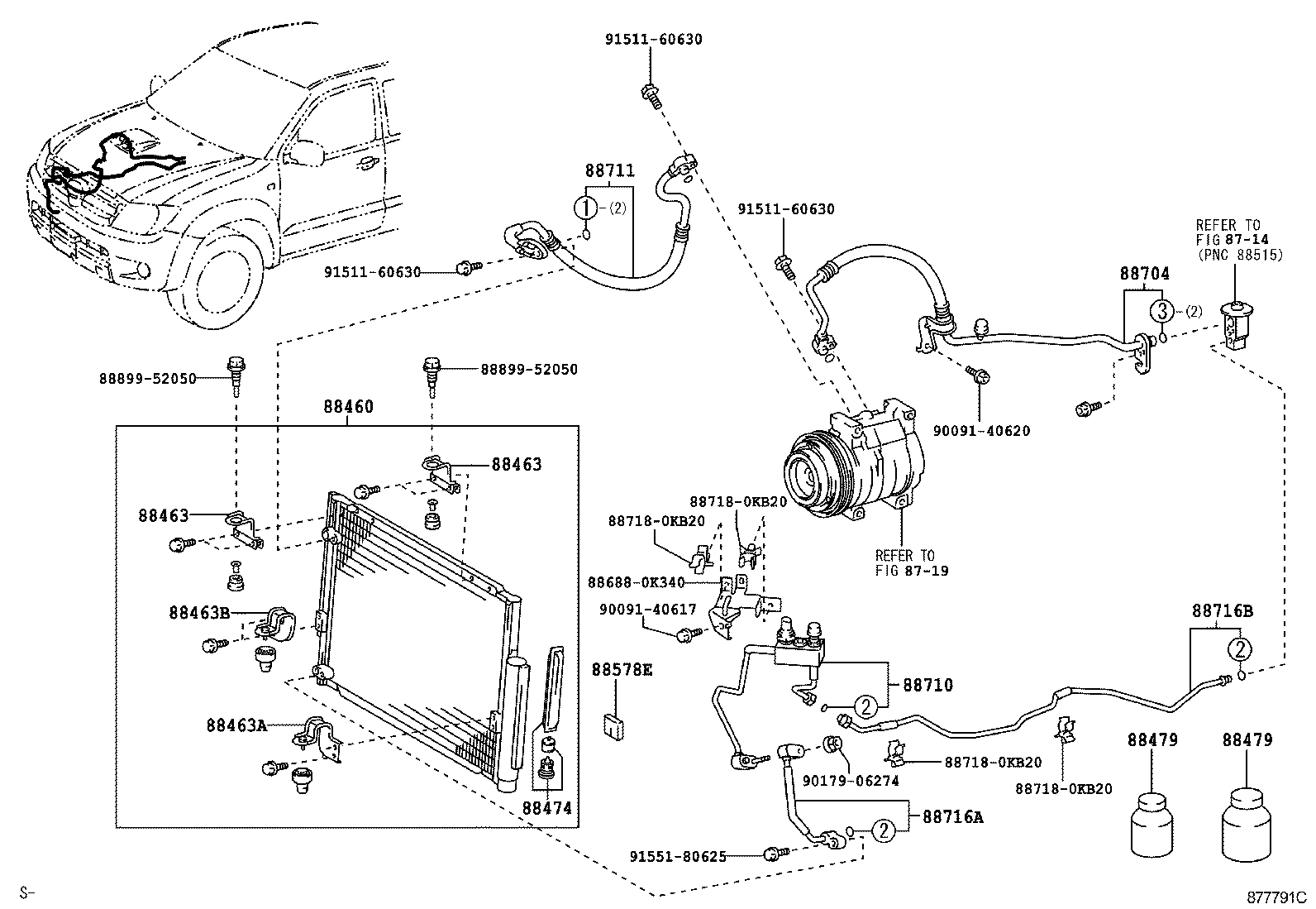  HILUX |  HEATING AIR CONDITIONING COOLER PIPING