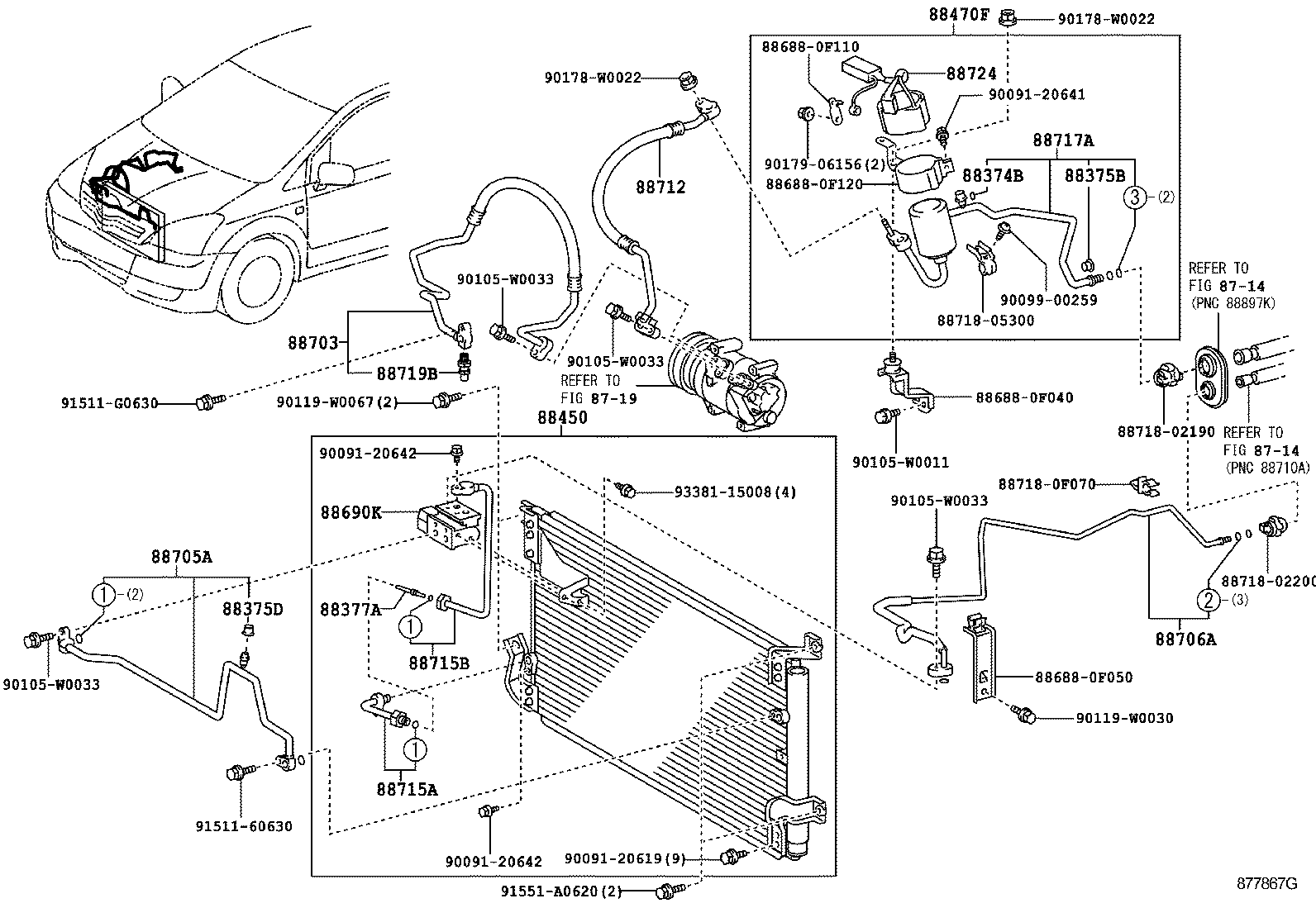 TOYOTA COROLLA VERSOAUR10LGRFEXW ELECTRICAL HEATING AIR