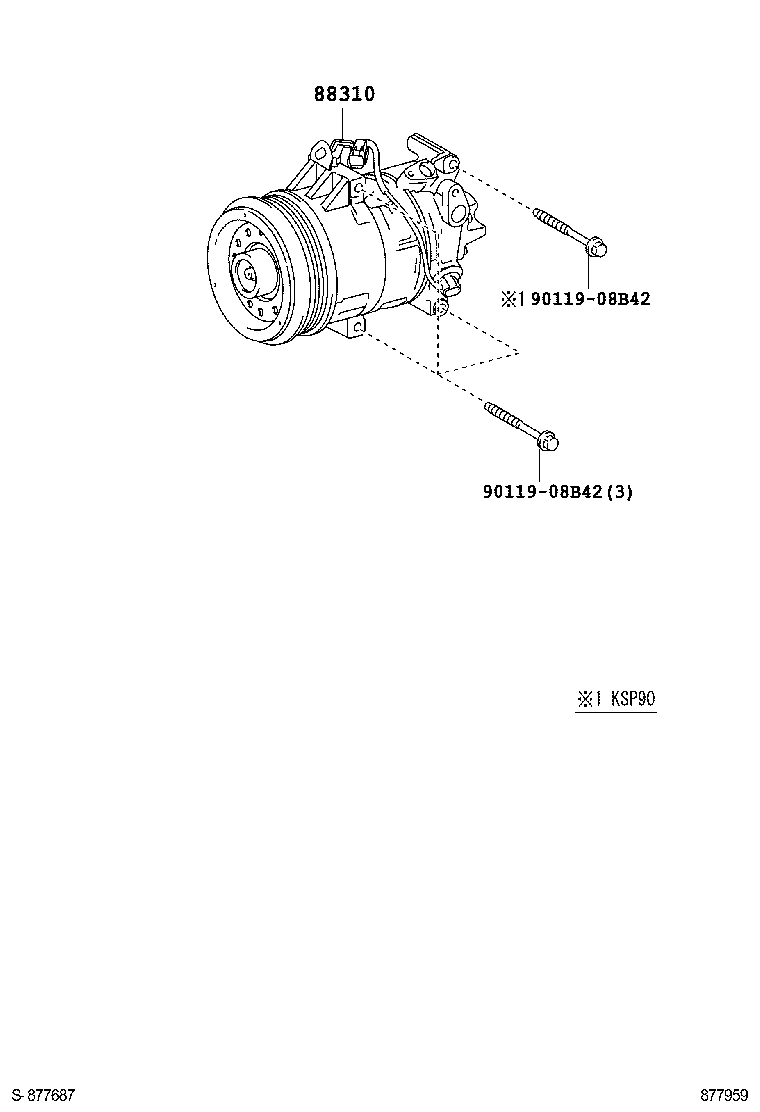  YARIS FRP |  HEATING AIR CONDITIONING COMPRESSOR