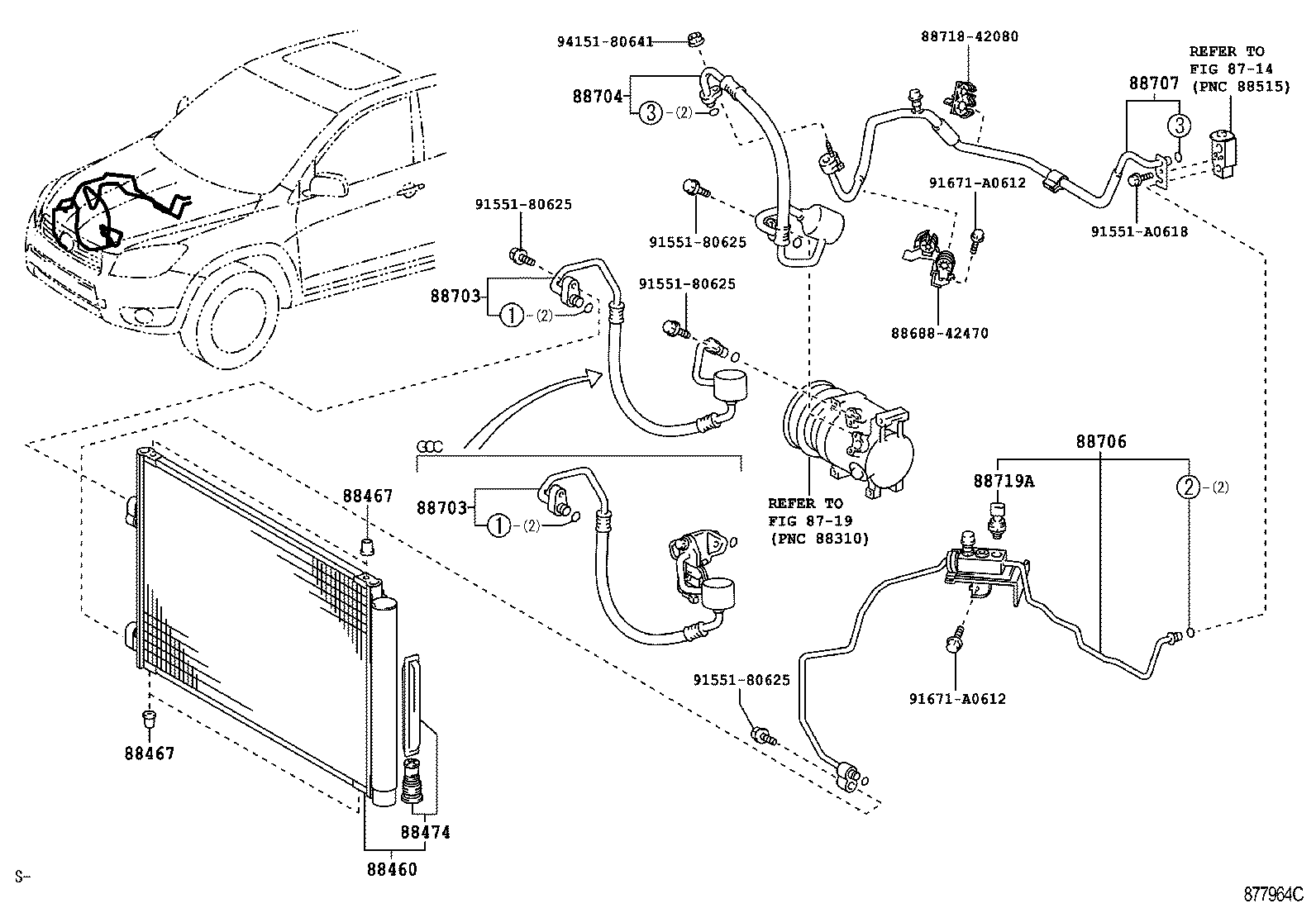  RAV4 |  HEATING AIR CONDITIONING COOLER PIPING