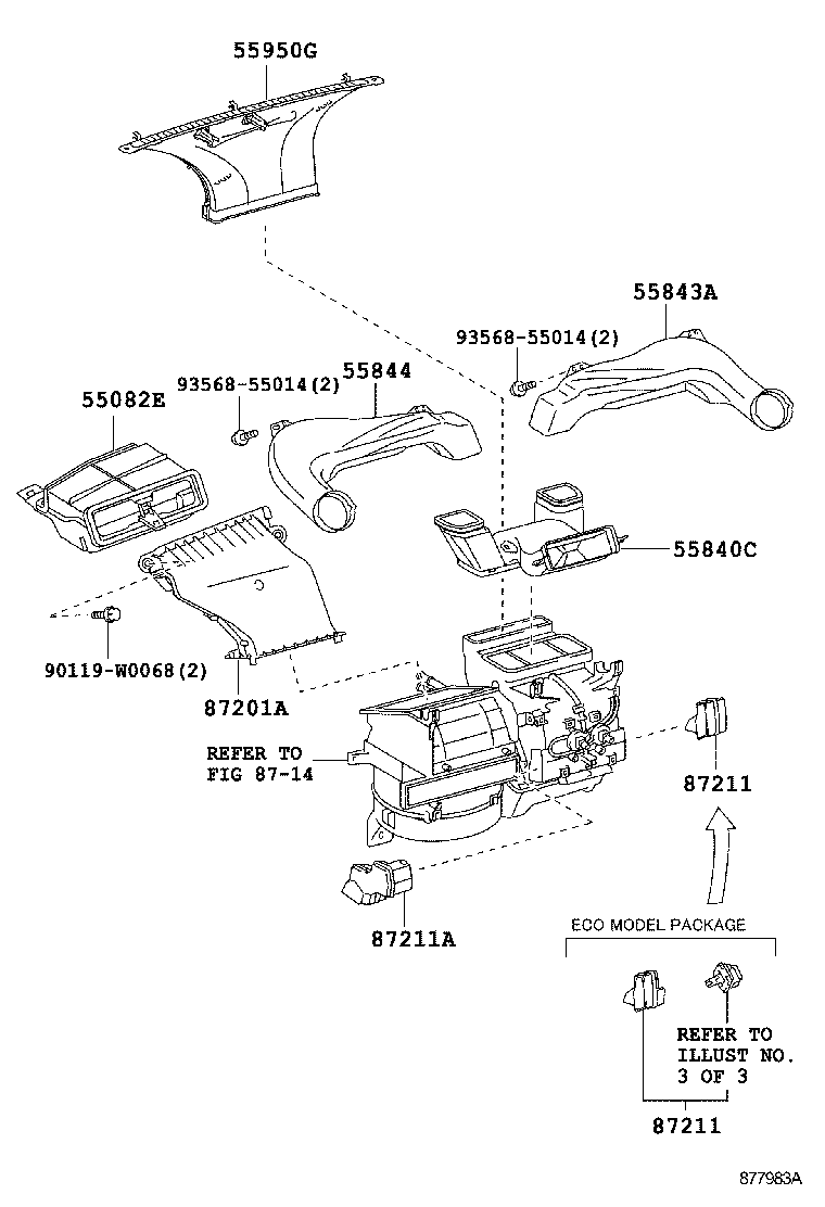  YARIS FRP |  HEATING AIR CONDITIONING CONTROL AIR DUCT