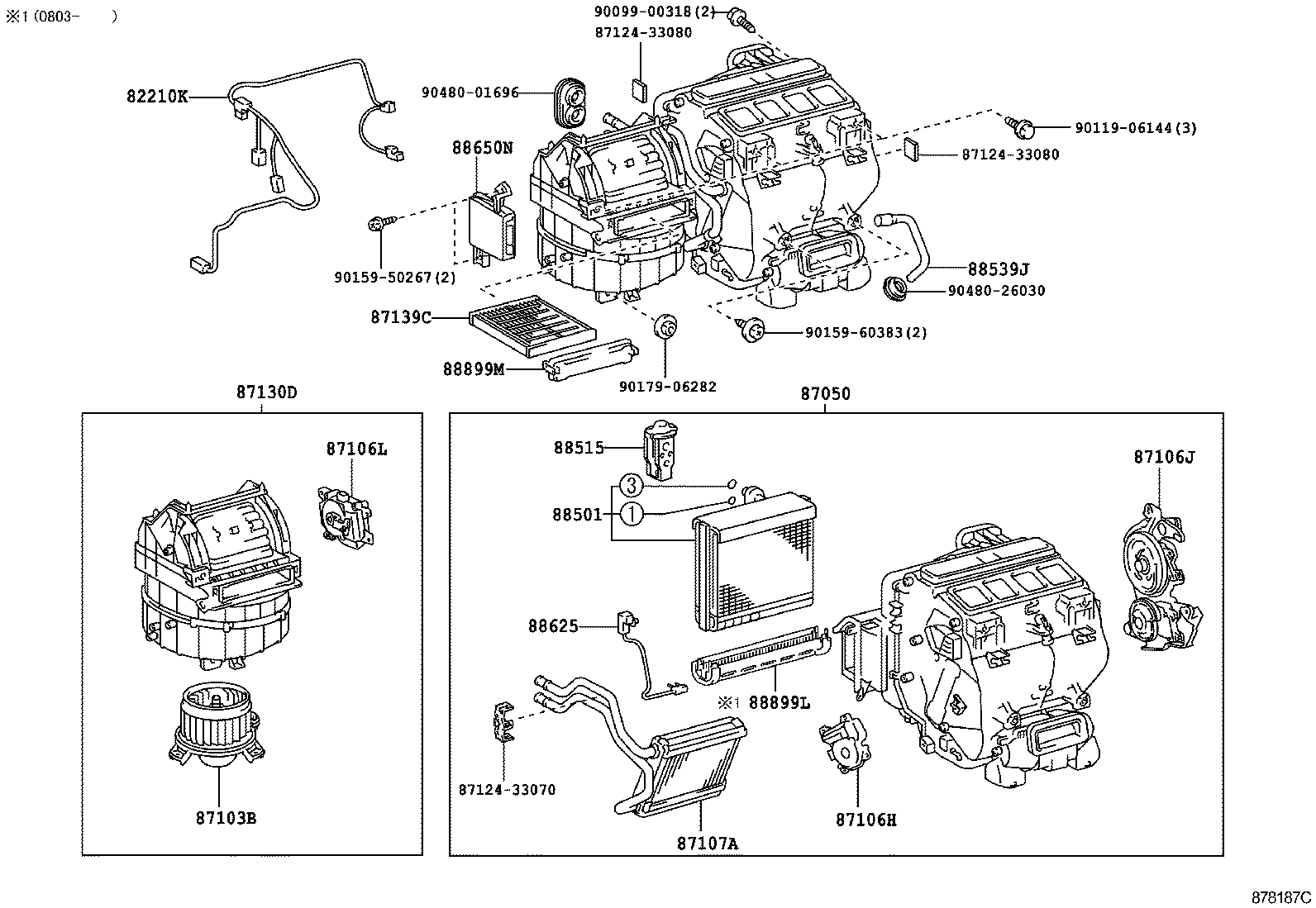  CAMRY |  HEATING AIR CONDITIONING COOLER UNIT