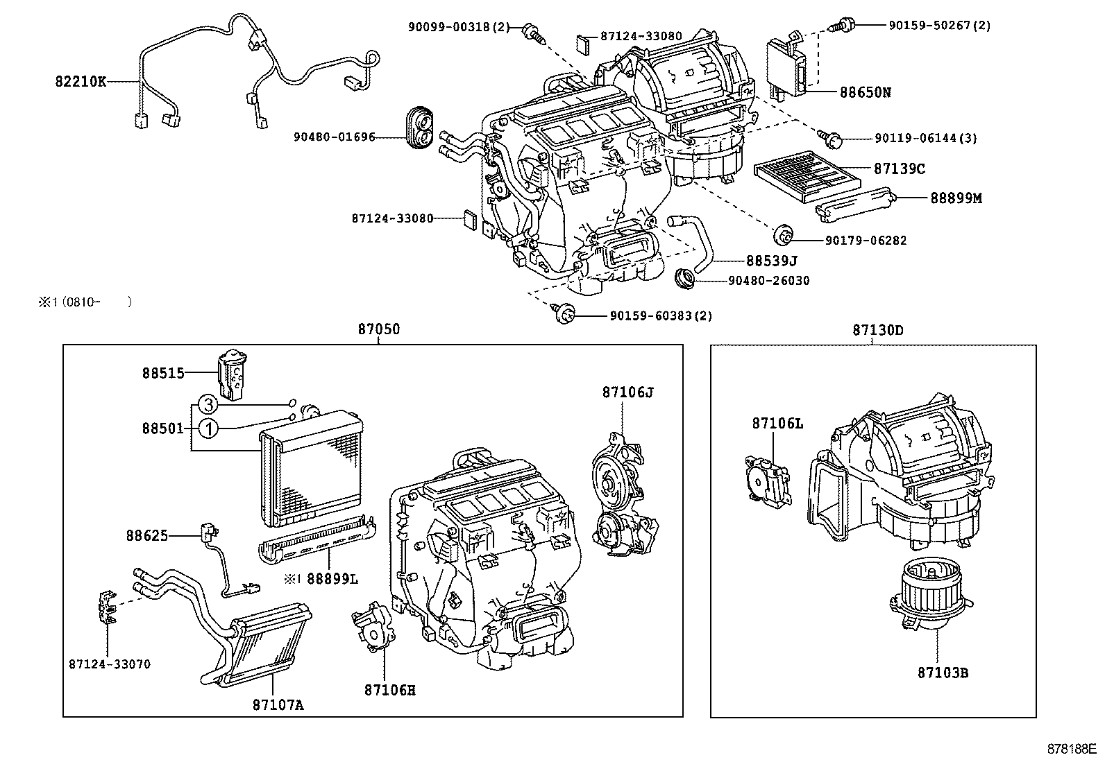  CAMRY |  HEATING AIR CONDITIONING COOLER UNIT