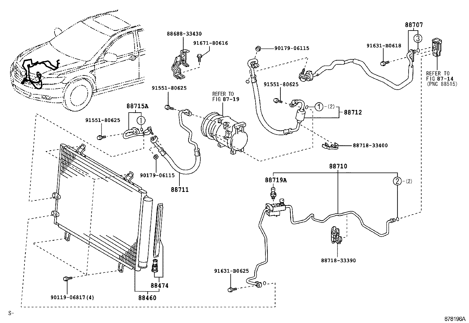  CAMRY |  HEATING AIR CONDITIONING COOLER PIPING