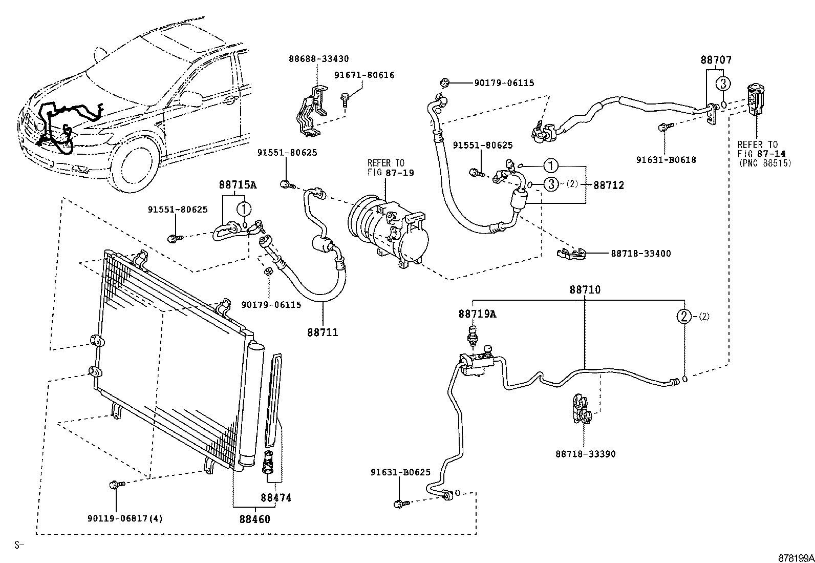  CAMRY |  HEATING AIR CONDITIONING COOLER PIPING