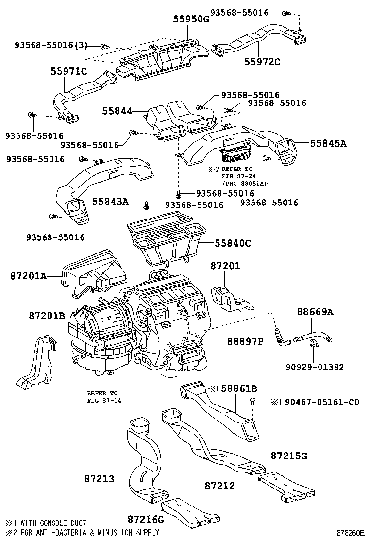  CAMRY |  HEATING AIR CONDITIONING CONTROL AIR DUCT