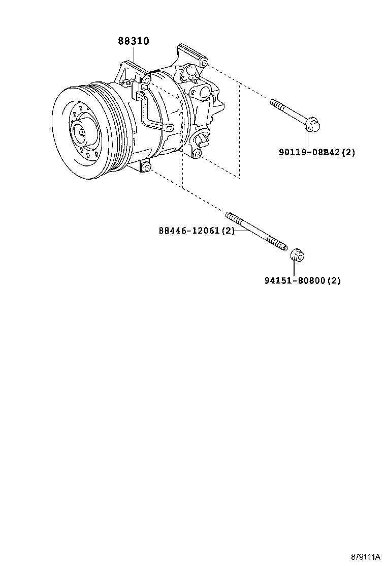  YARIS JPP |  HEATING AIR CONDITIONING COMPRESSOR