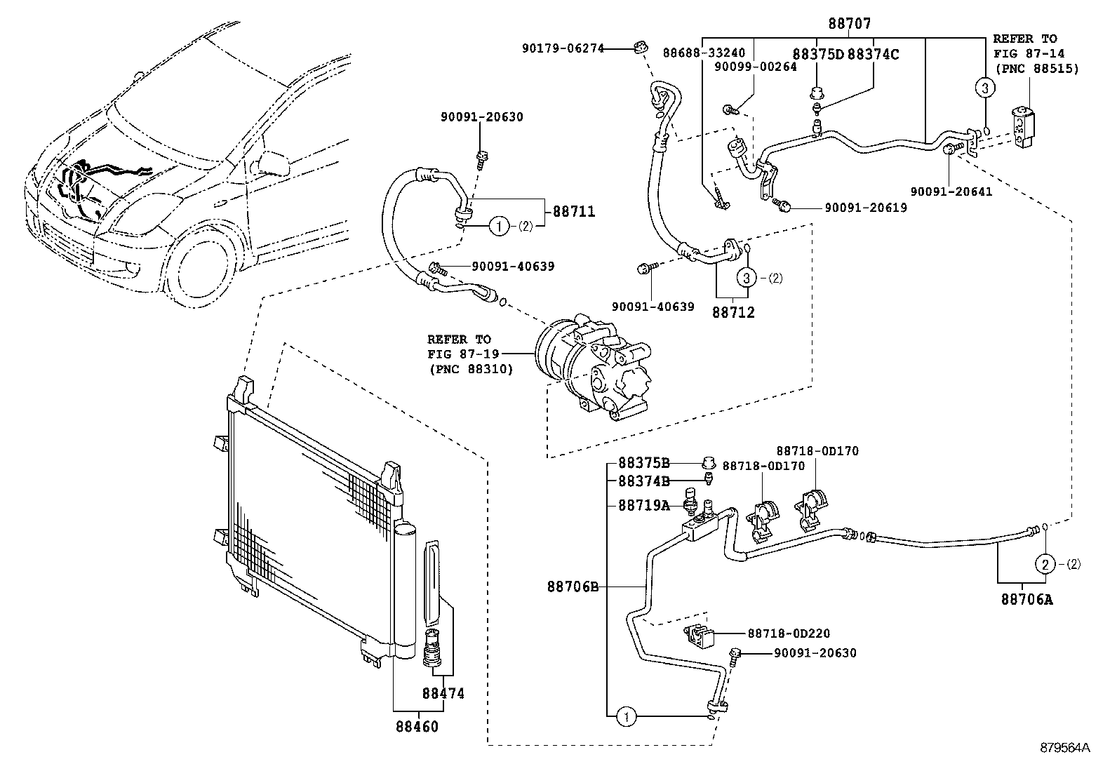  YARIS FRP |  HEATING AIR CONDITIONING COOLER PIPING