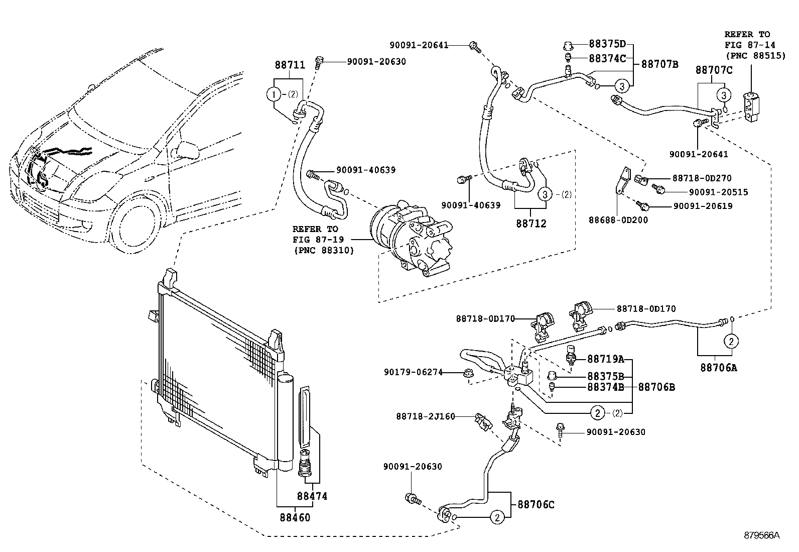  YARIS FRP |  HEATING AIR CONDITIONING COOLER PIPING