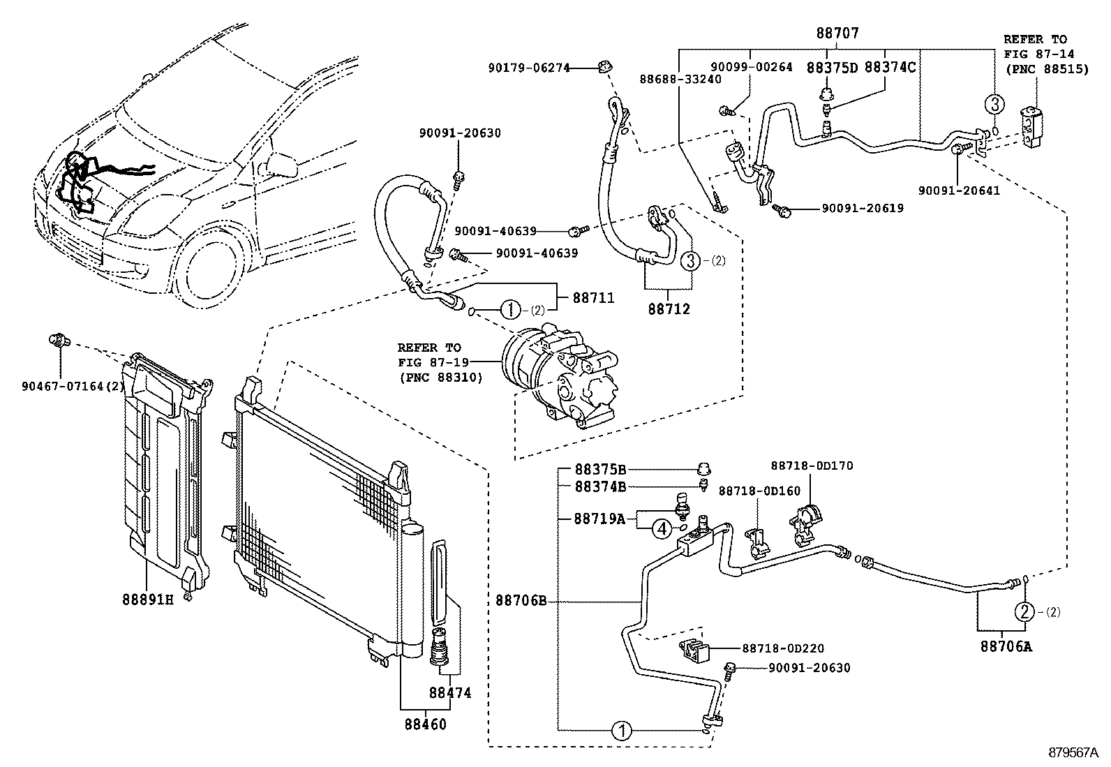 YARIS FRP |  HEATING AIR CONDITIONING COOLER PIPING