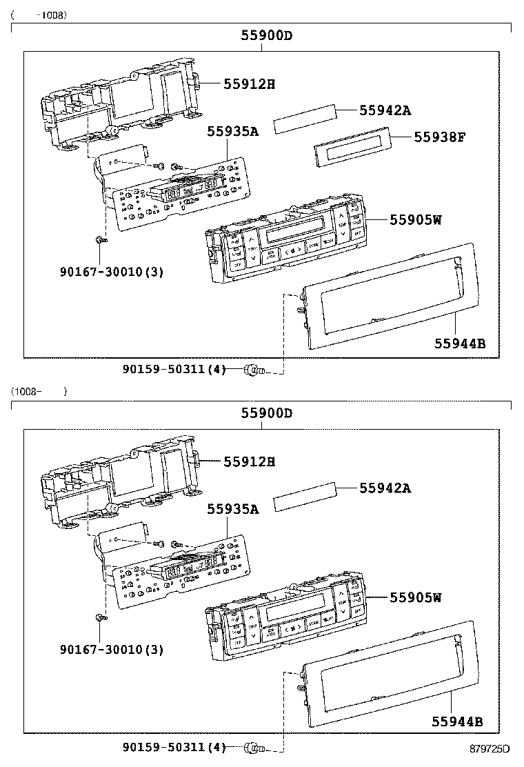  LAND CRUISER 200 202 |  HEATING AIR CONDITIONING CONTROL AIR DUCT