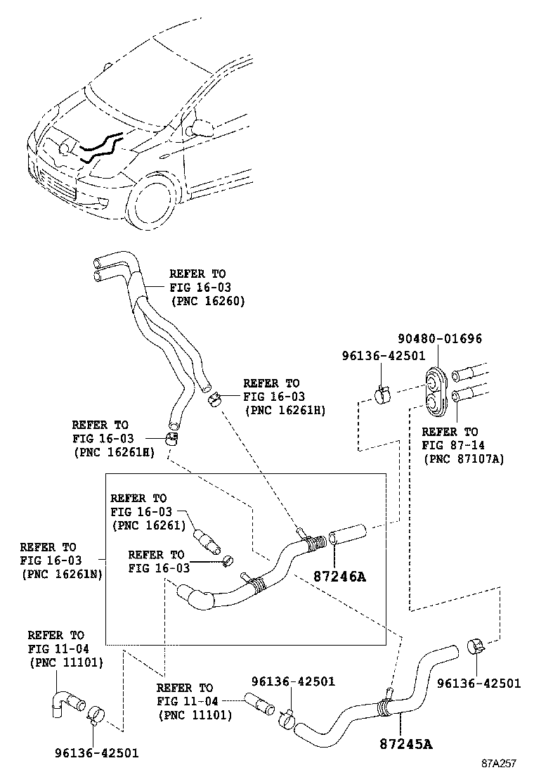  YARIS JPP |  HEATING AIR CONDITIONING WATER PIPING