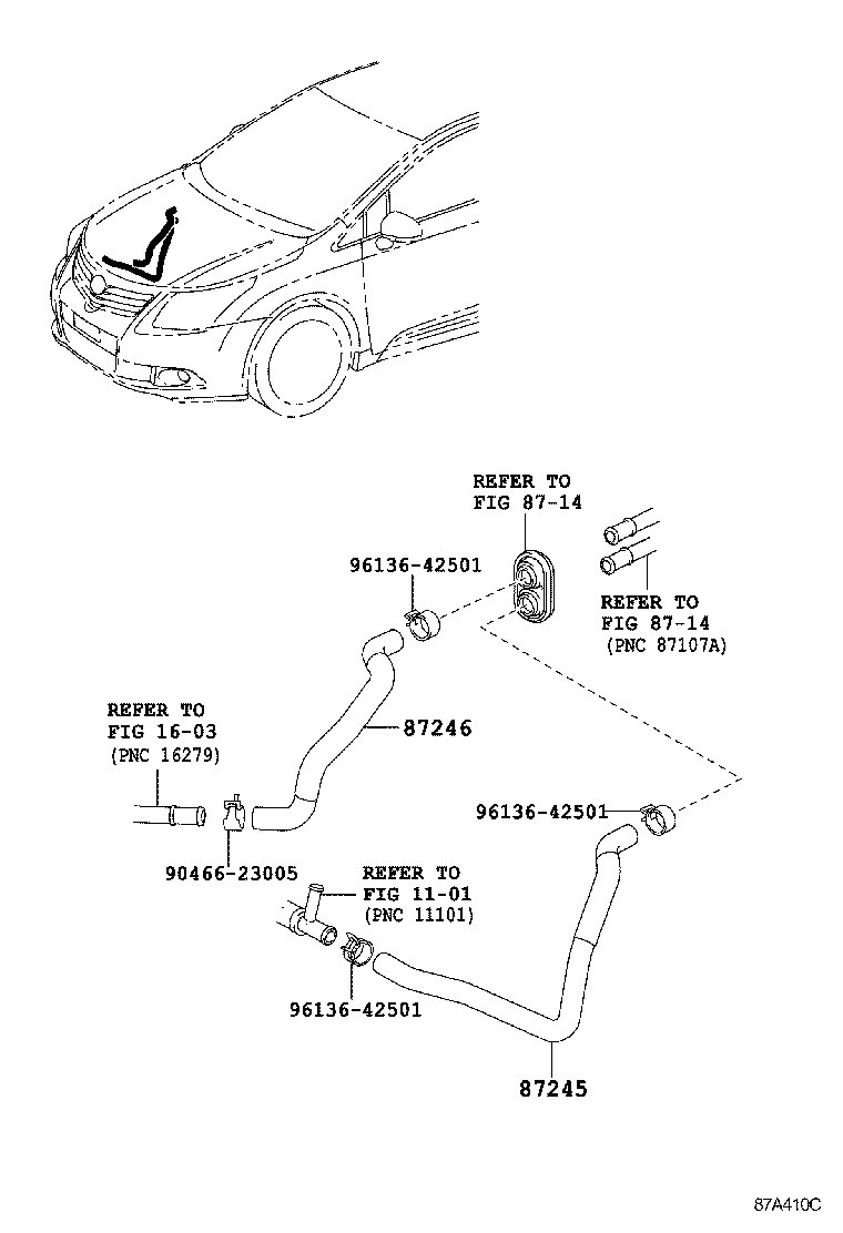  AVENSIS |  HEATING AIR CONDITIONING WATER PIPING