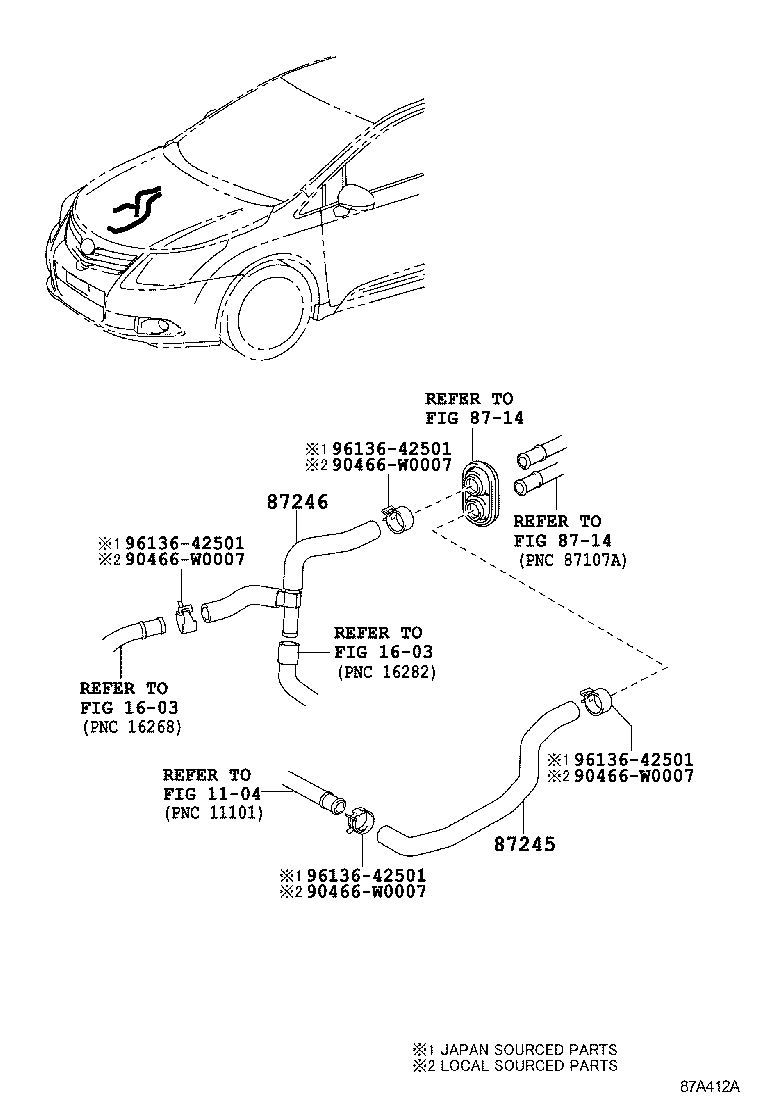  AVENSIS |  HEATING AIR CONDITIONING WATER PIPING