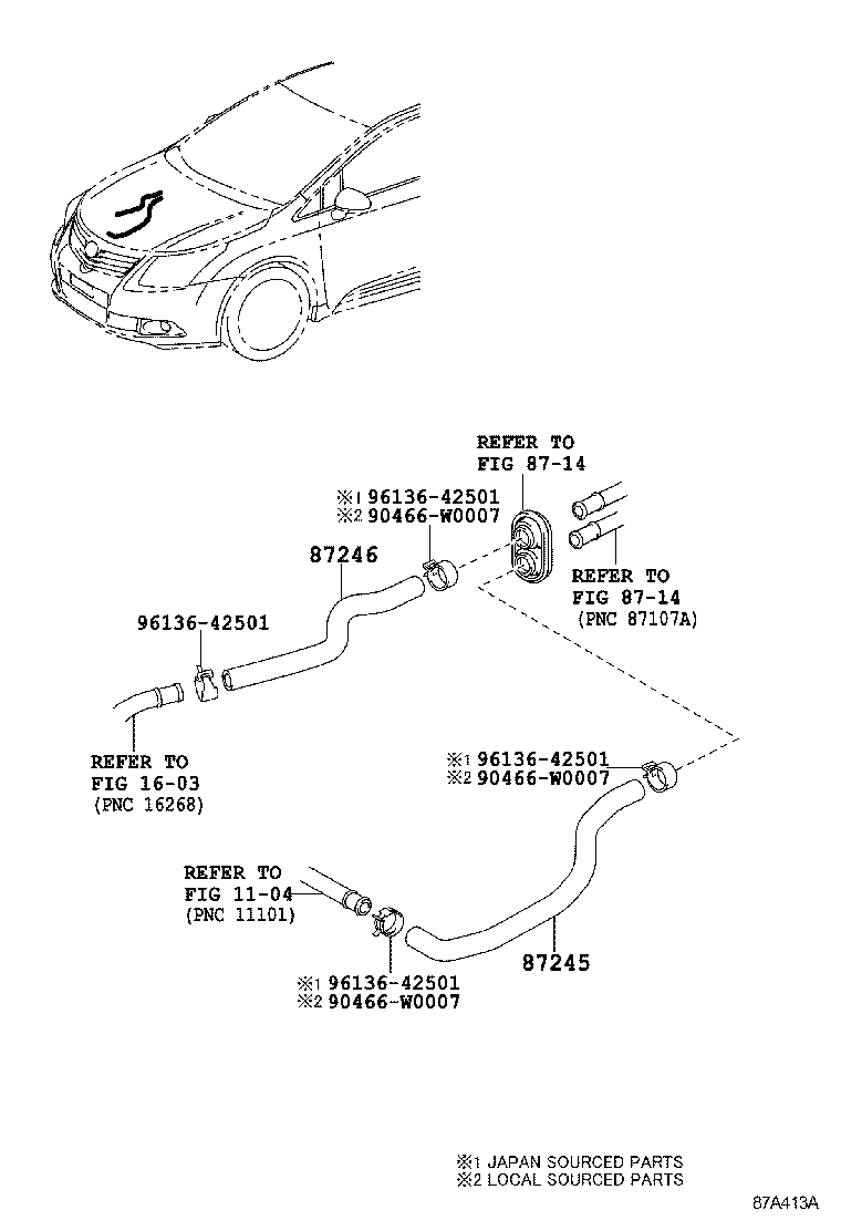  AVENSIS |  HEATING AIR CONDITIONING WATER PIPING