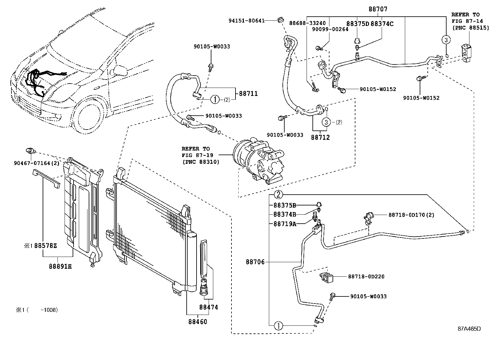  YARIS FRP |  HEATING AIR CONDITIONING COOLER PIPING
