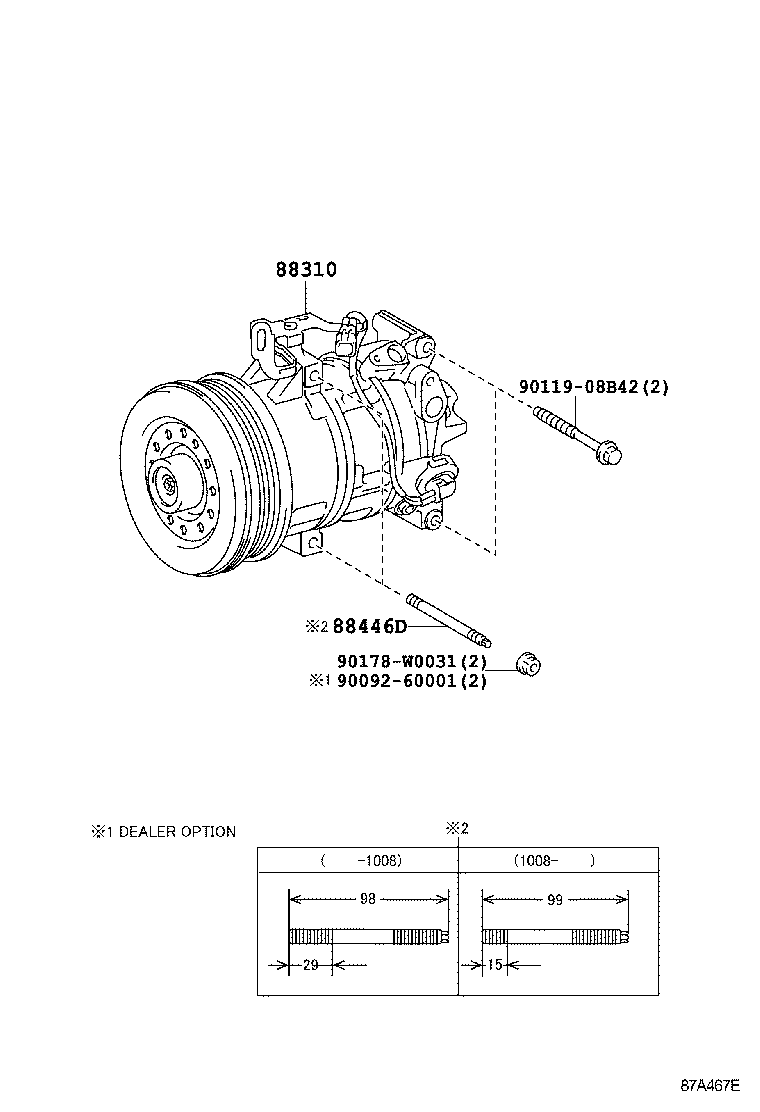  YARIS FRP |  HEATING AIR CONDITIONING COMPRESSOR