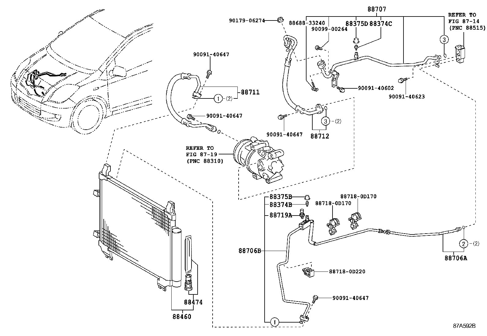  YARIS FRP |  HEATING AIR CONDITIONING COOLER PIPING