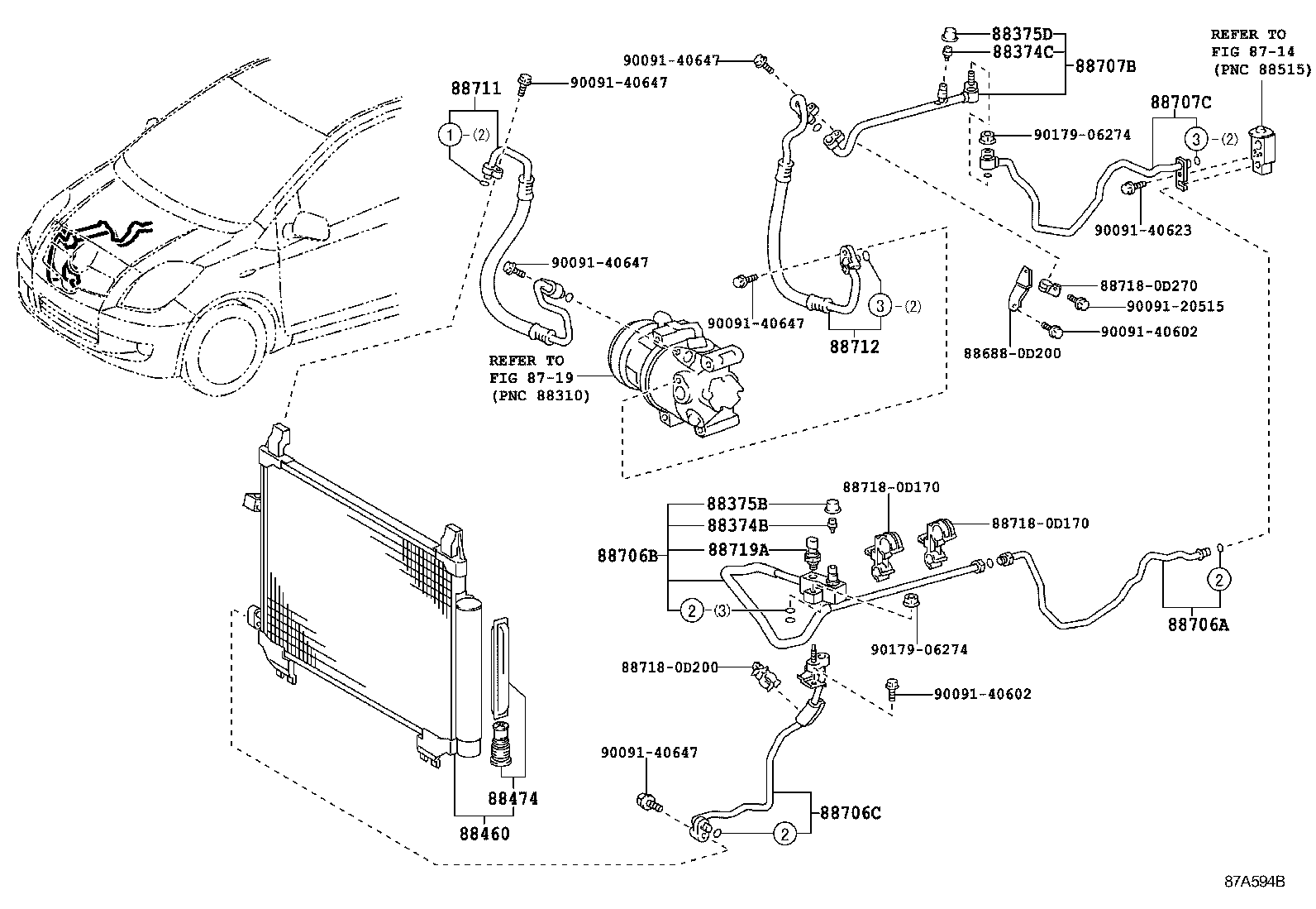  YARIS FRP |  HEATING AIR CONDITIONING COOLER PIPING