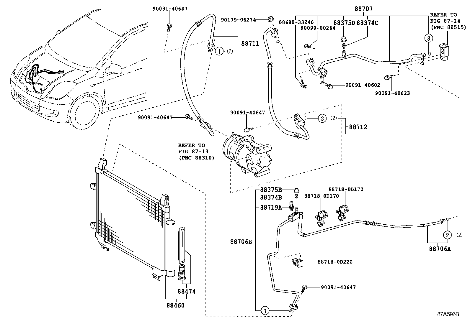  YARIS FRP |  HEATING AIR CONDITIONING COOLER PIPING