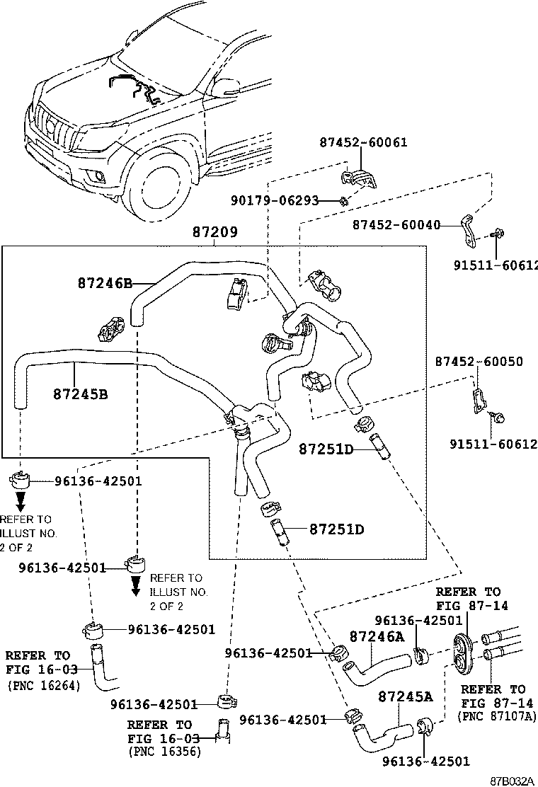  LAND CRUISER 150 |  HEATING AIR CONDITIONING WATER PIPING