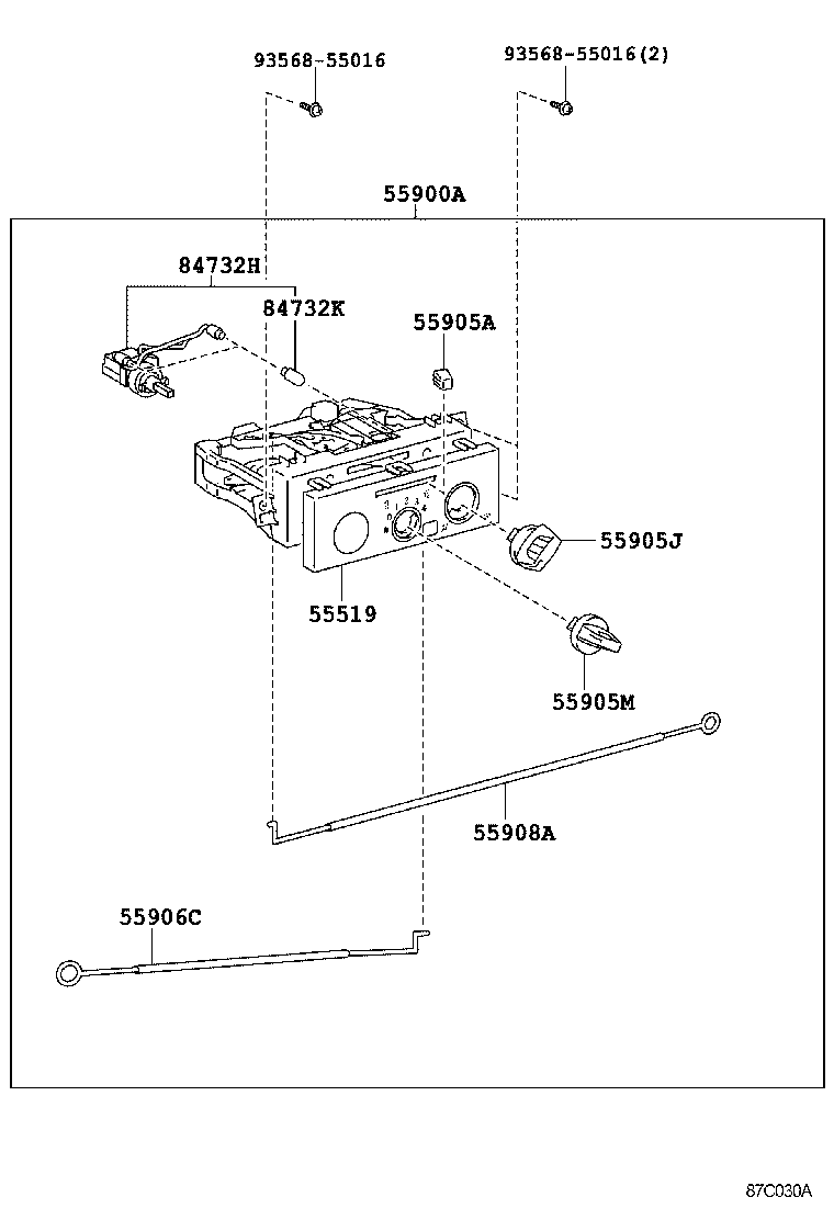  DYNA |  HEATING AIR CONDITIONING CONTROL AIR DUCT