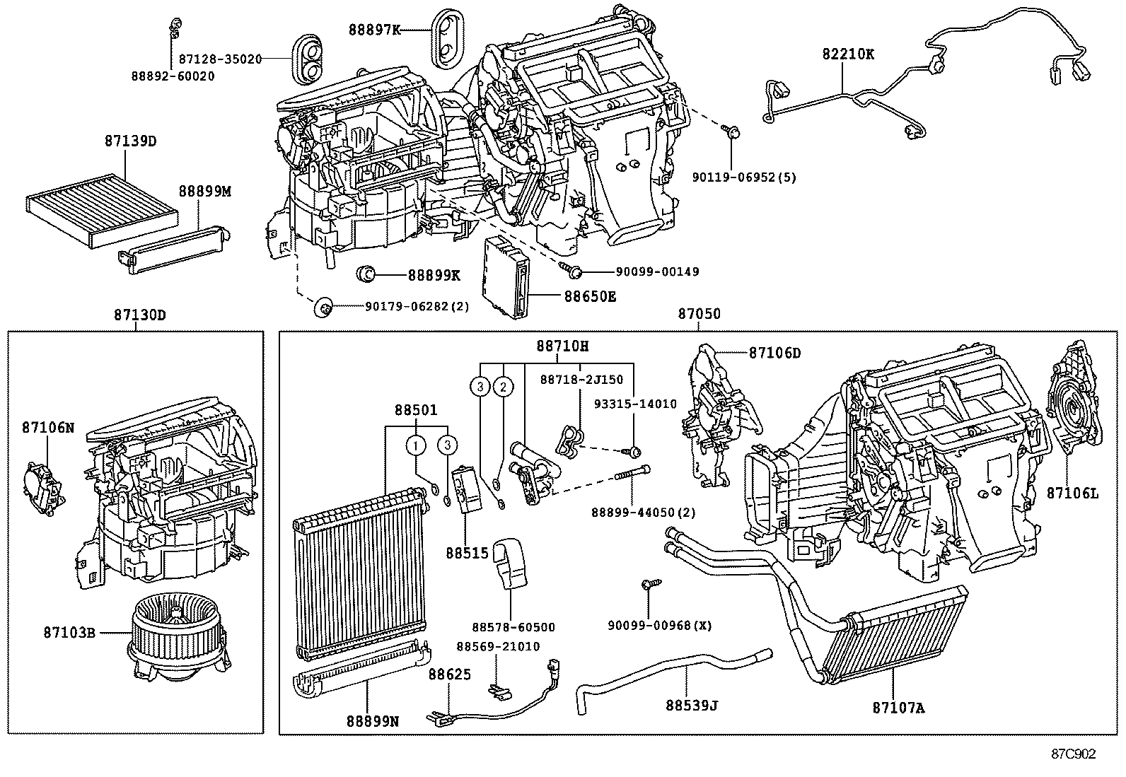  LAND CRUISER 150 |  HEATING AIR CONDITIONING COOLER UNIT