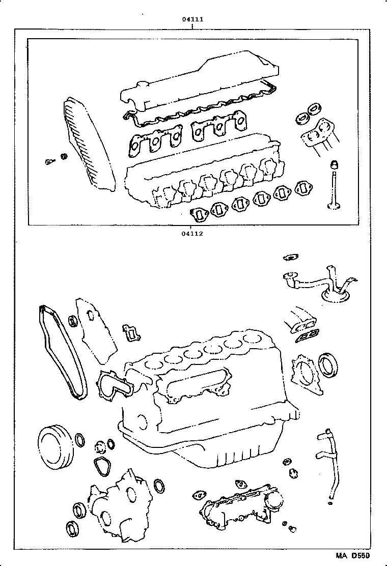  COASTER |  ENGINE OVERHAUL GASKET KIT