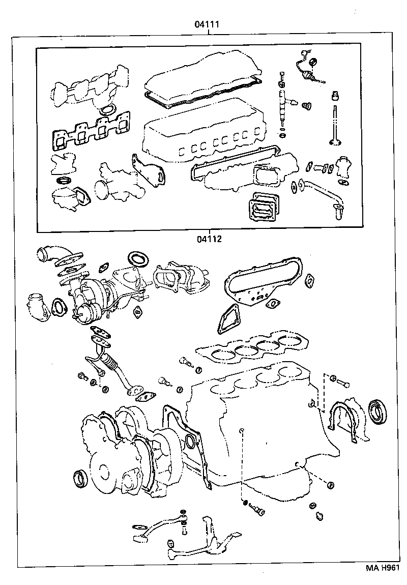  COASTER |  ENGINE OVERHAUL GASKET KIT