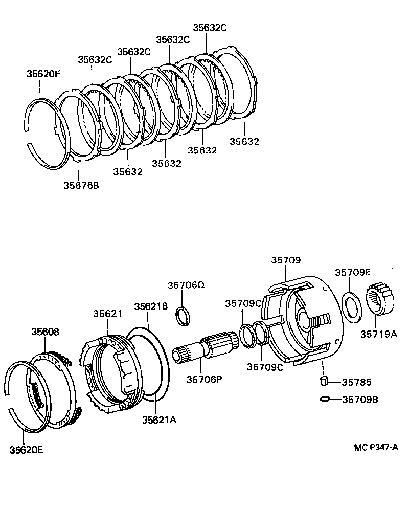  COASTER |  CENTER SUPPORT PLANETARY SUN GEAR ATM