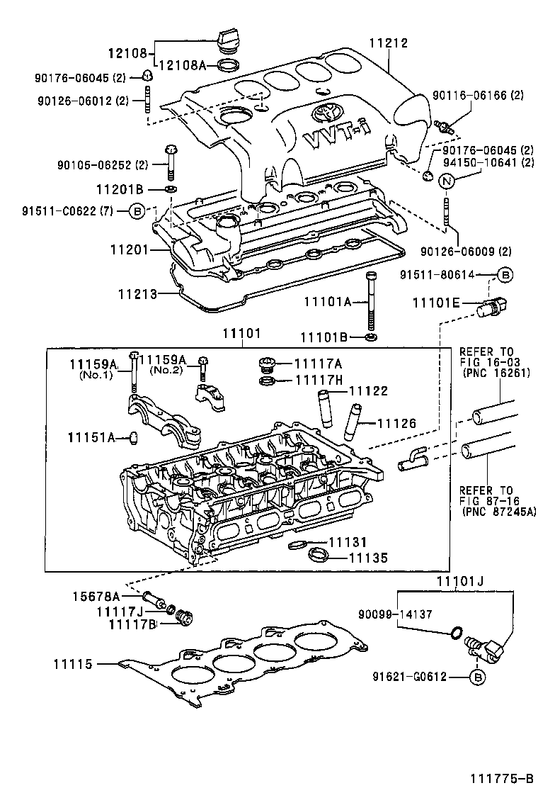  YARIS ECHO VERSO |  CYLINDER HEAD