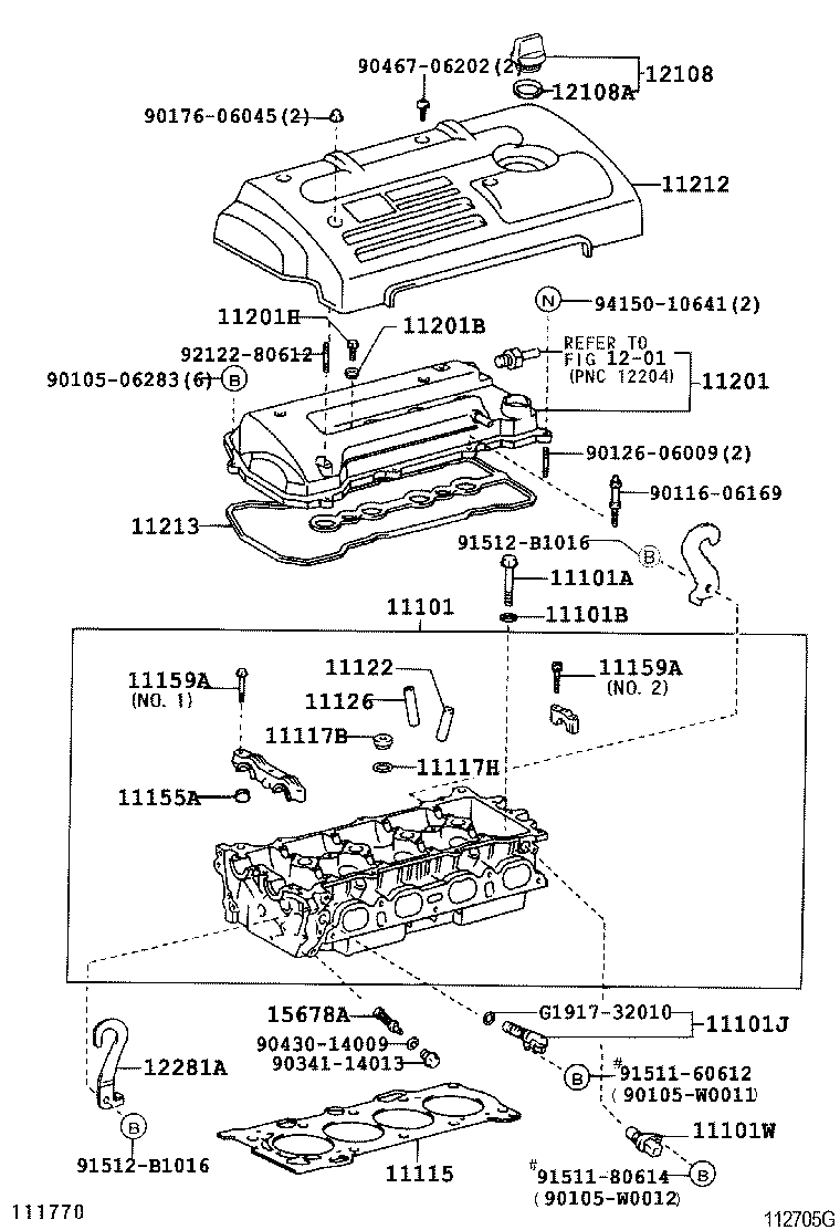  AVENSIS |  CYLINDER HEAD