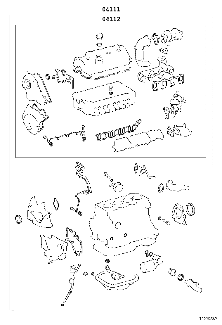  AVENSIS |  ENGINE OVERHAUL GASKET KIT