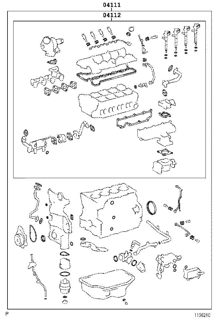  AVENSIS |  ENGINE OVERHAUL GASKET KIT