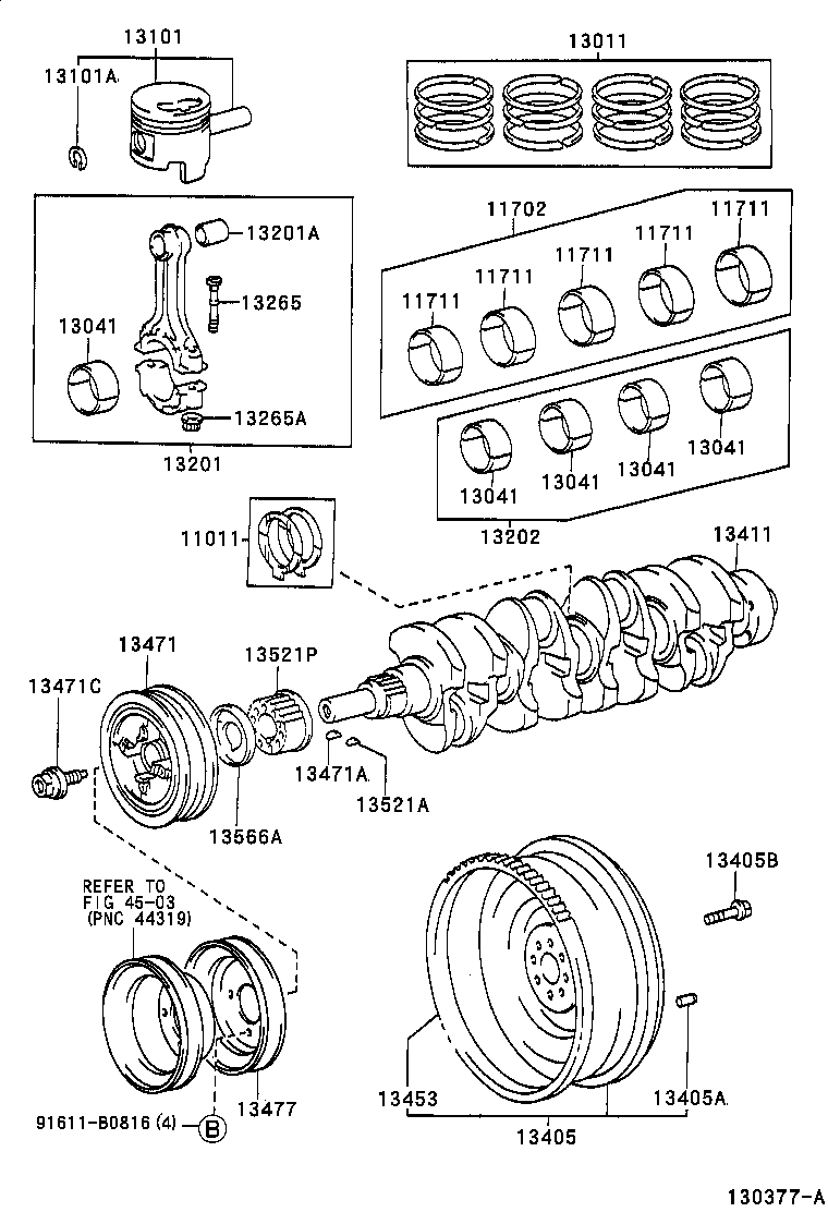  HIACE VAN COMUTER |  CRANKSHAFT PISTON