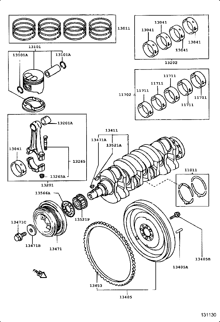  CARINA E UKP |  CRANKSHAFT PISTON