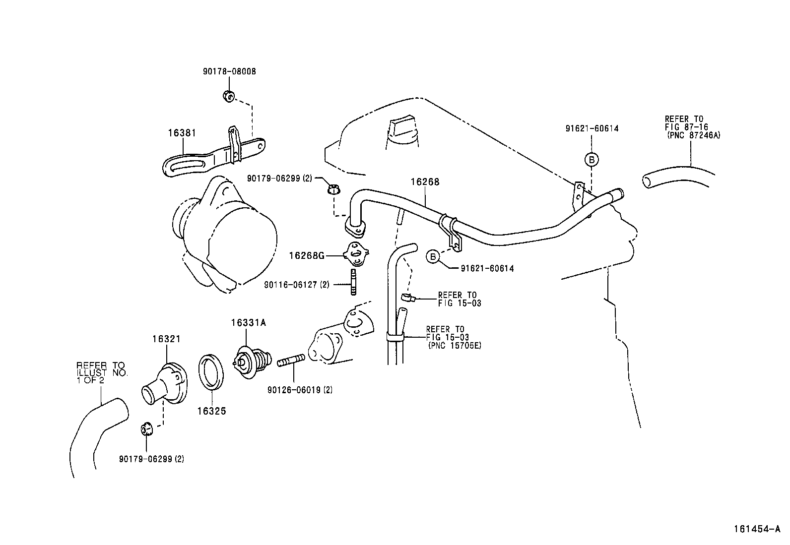  YARIS ECHO VERSO |  RADIATOR WATER OUTLET
