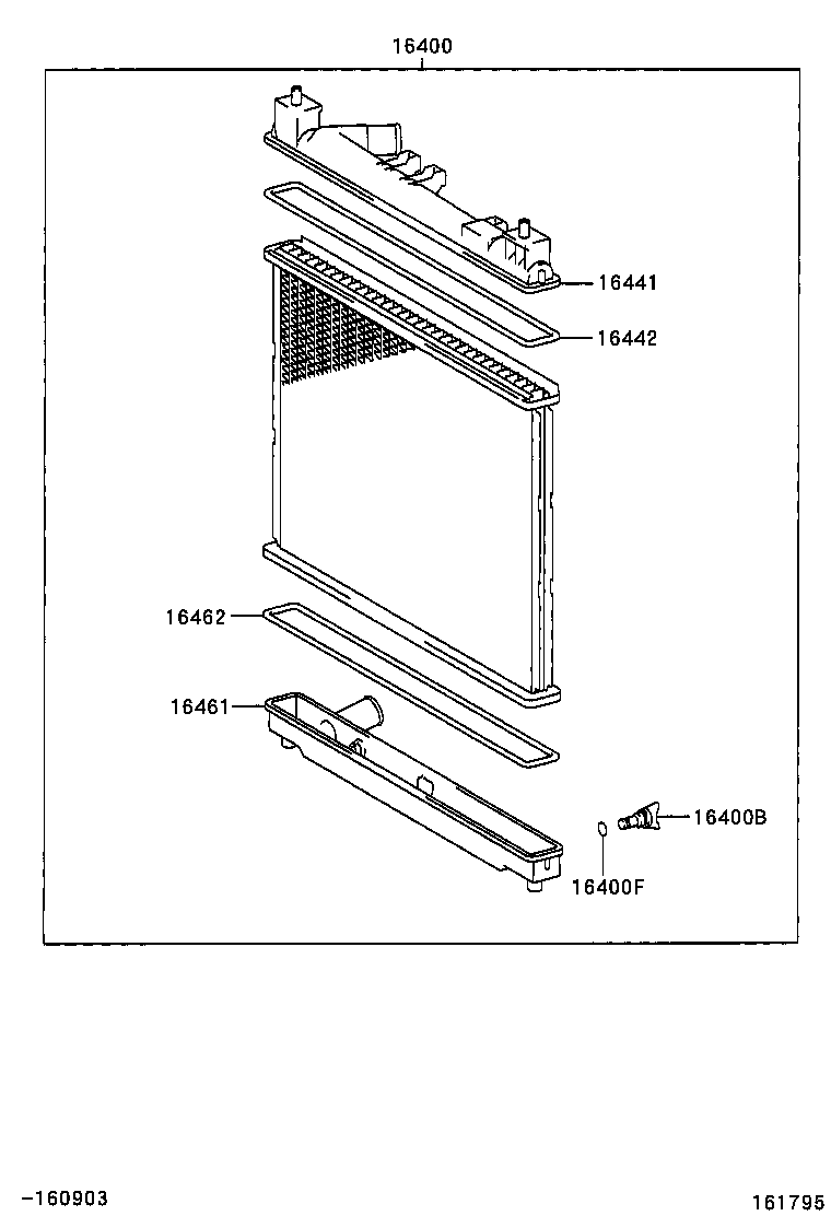  YARIS JPP |  RADIATOR WATER OUTLET