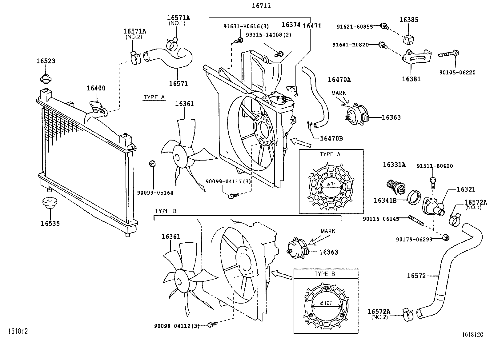 YARIS FRP |  RADIATOR WATER OUTLET