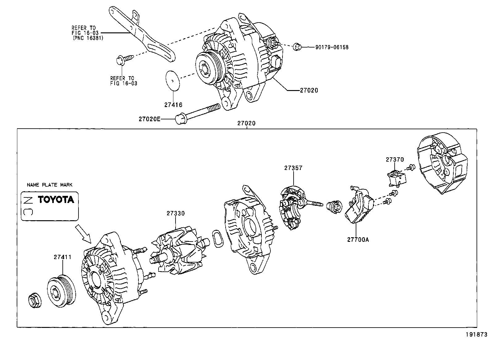  YARIS FRP |  ALTERNATOR