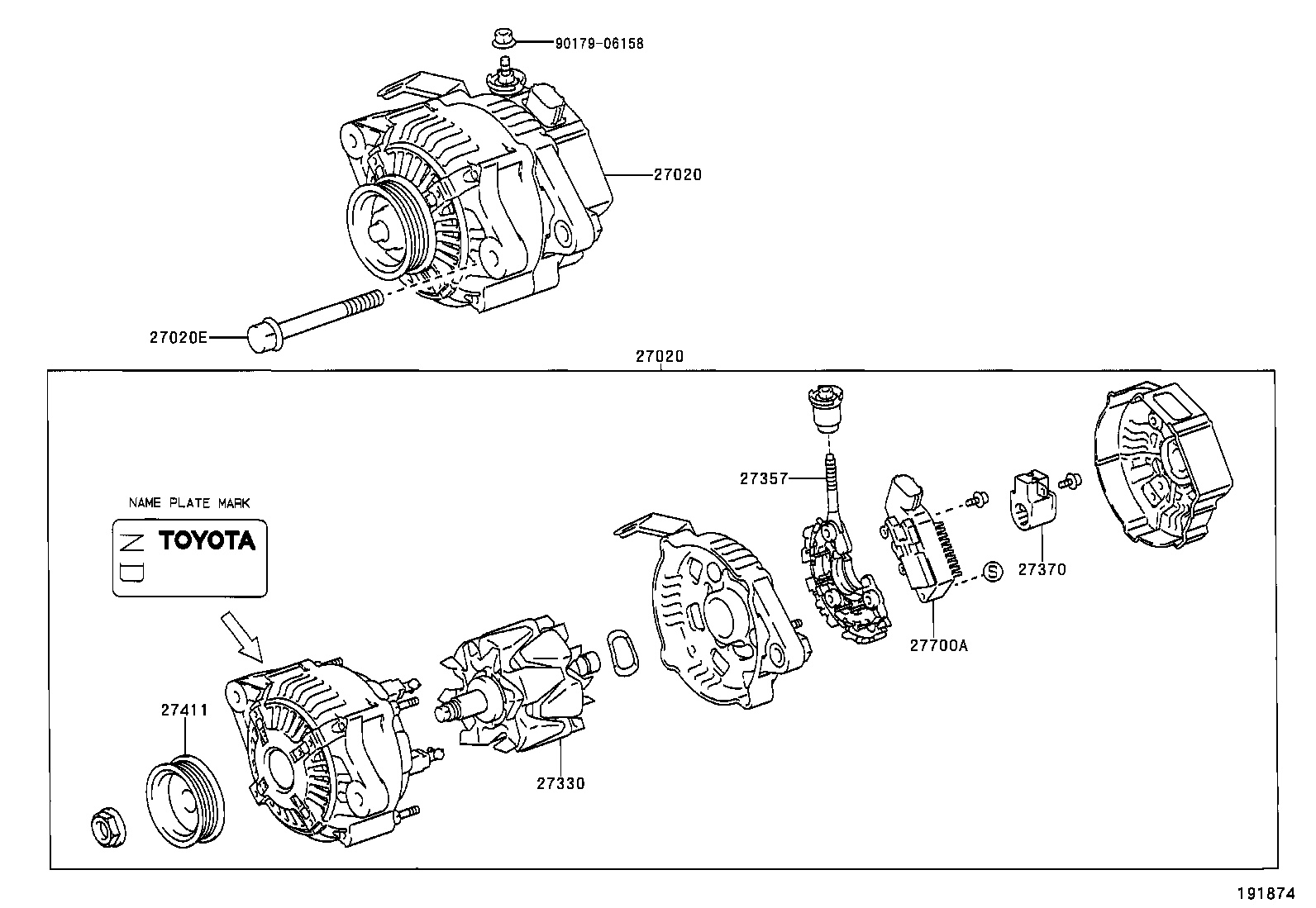  YARIS FRP |  ALTERNATOR