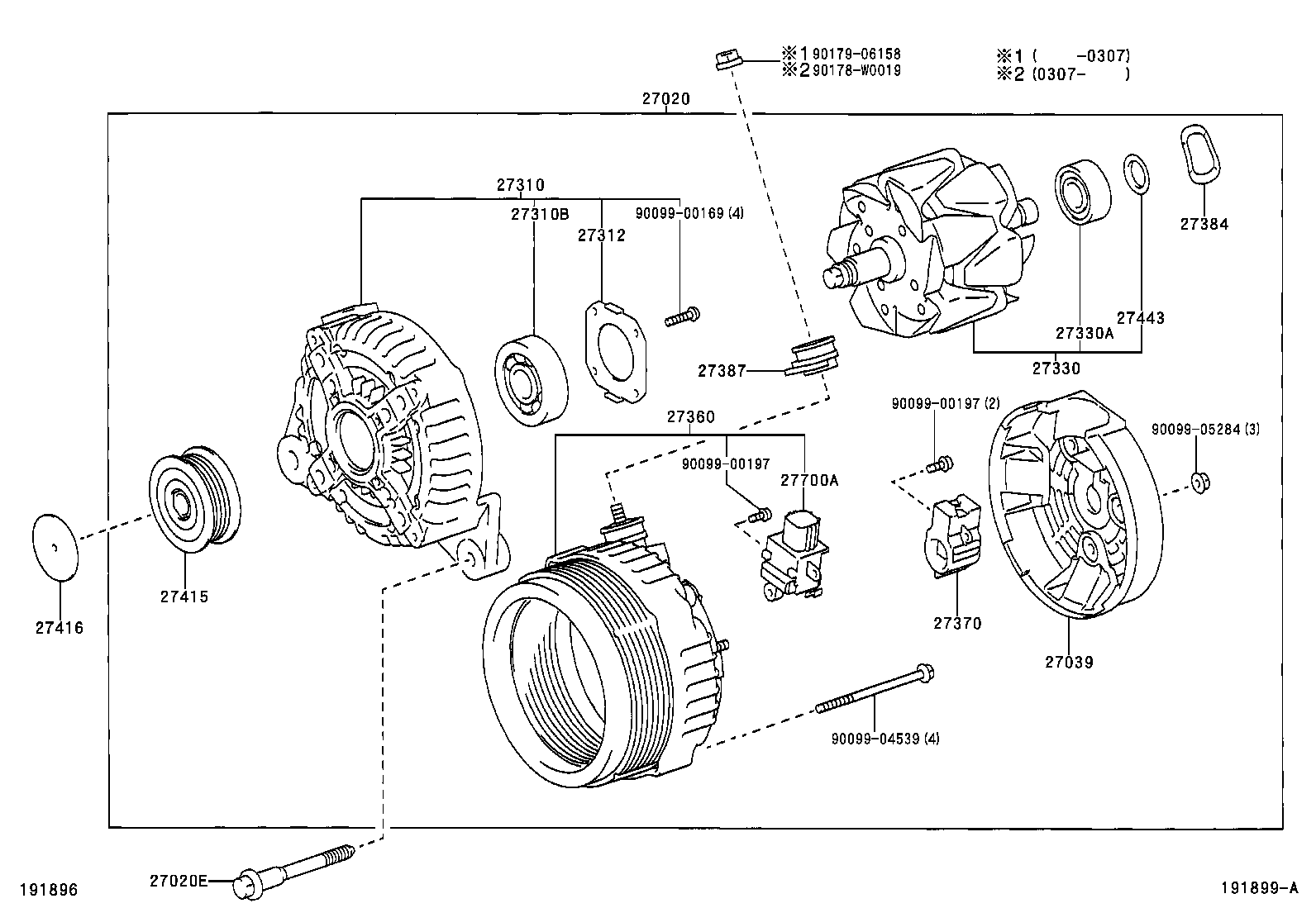  AVENSIS |  ALTERNATOR