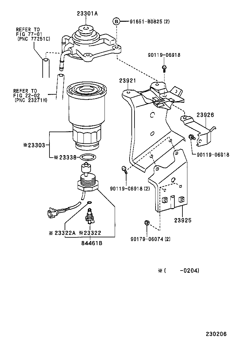  COROLLA VERSO |  FUEL FILTER