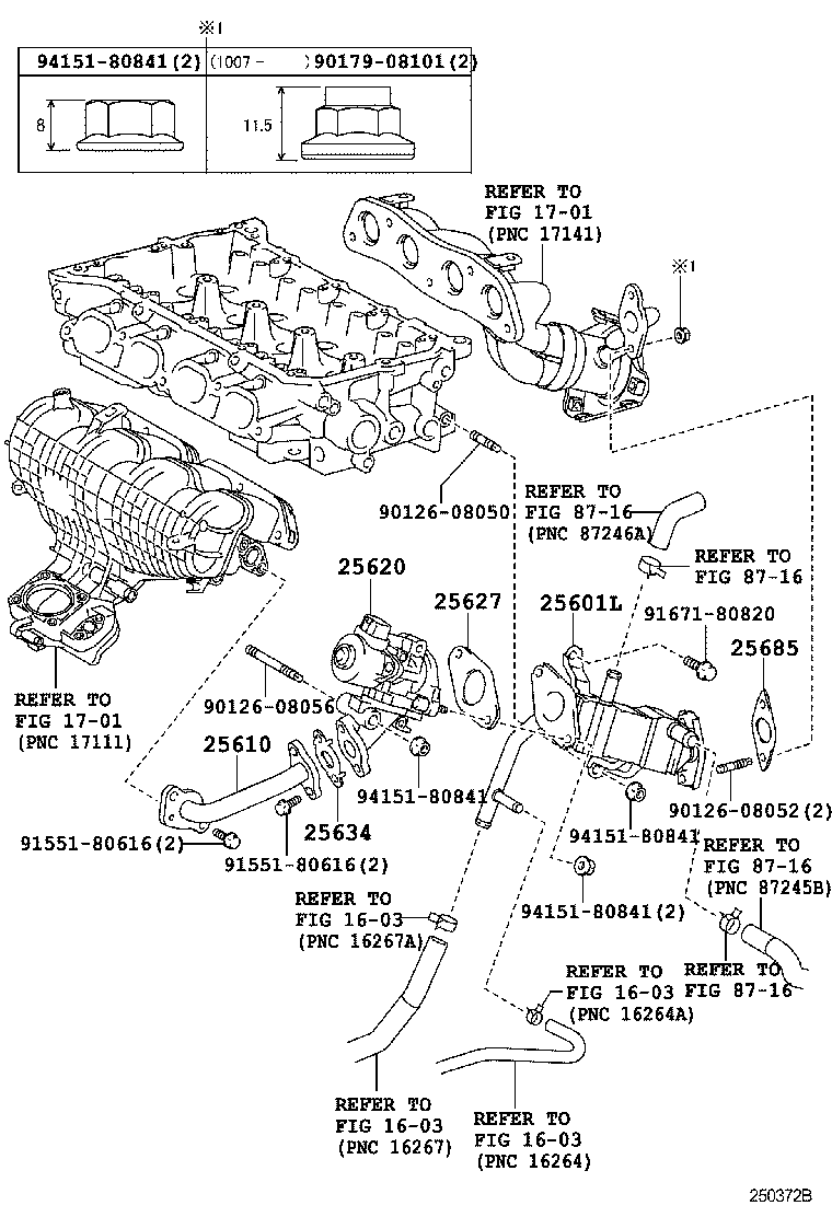  PRIUS PLUG IN HBD |  EXHAUST GAS RECIRCULATION SYSTEM