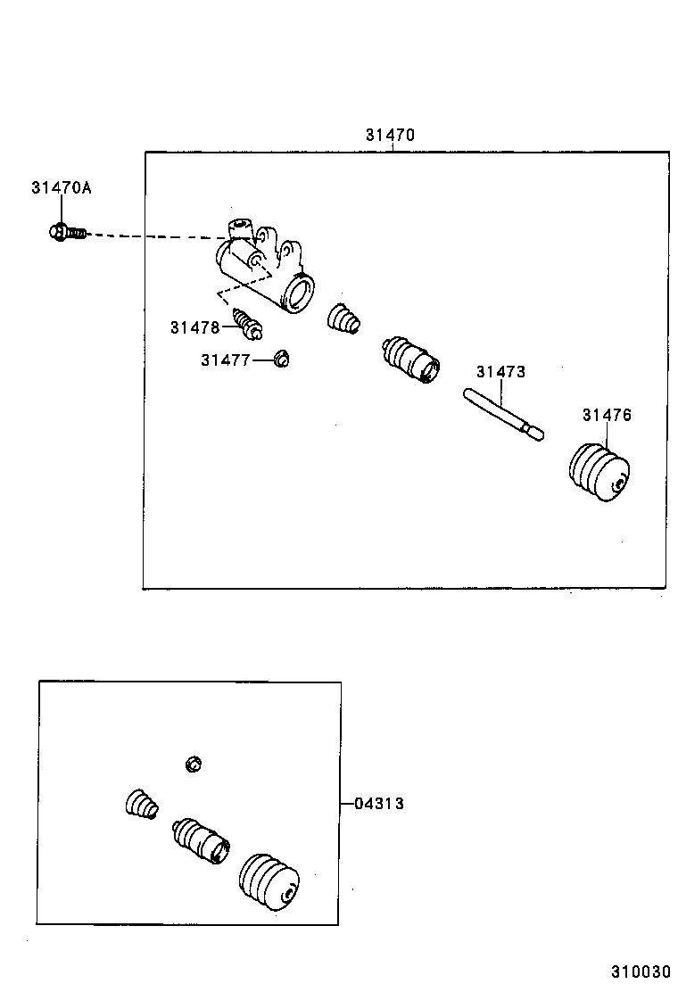  CAMRY JPP |  CLUTCH RELEASE CYLINDER