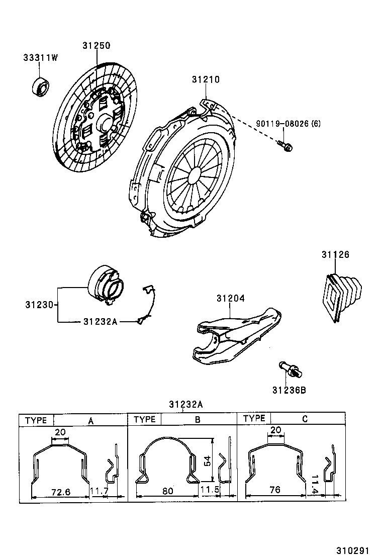  HILUX VWP |  CLUTCH RELEASE FORK