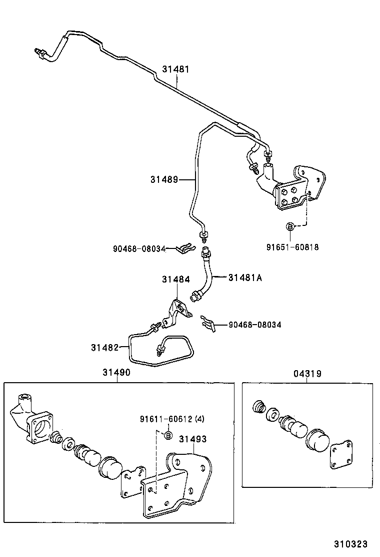  HILUX JPP |  CLUTCH PEDAL FLEXIBLE HOSE