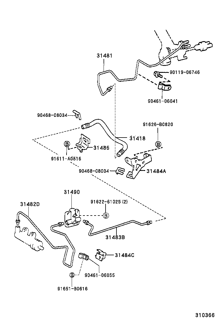 PICNIC |  CLUTCH PEDAL FLEXIBLE HOSE