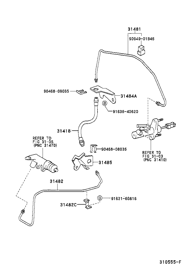  YARIS JPP |  CLUTCH PEDAL FLEXIBLE HOSE