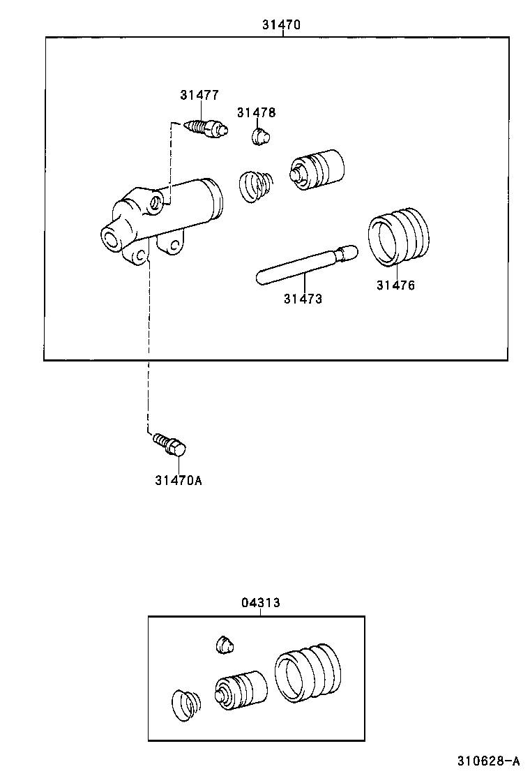  DYNA |  CLUTCH RELEASE CYLINDER